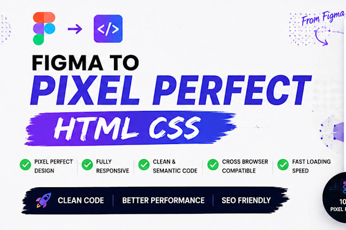 convert figma to pixel perfect HTML and CSS