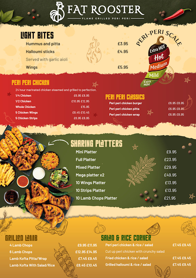 design animated or static digital menu board for you