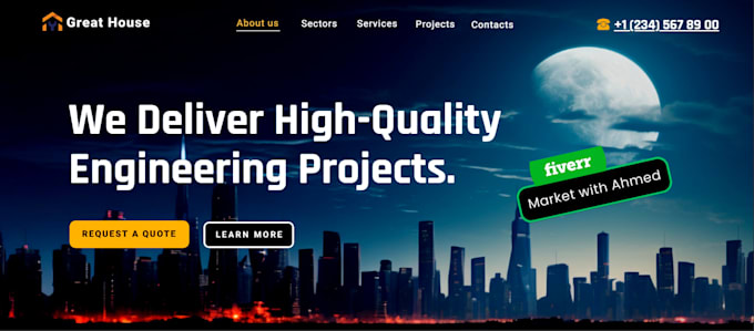 create a clean and responsive wordpress website