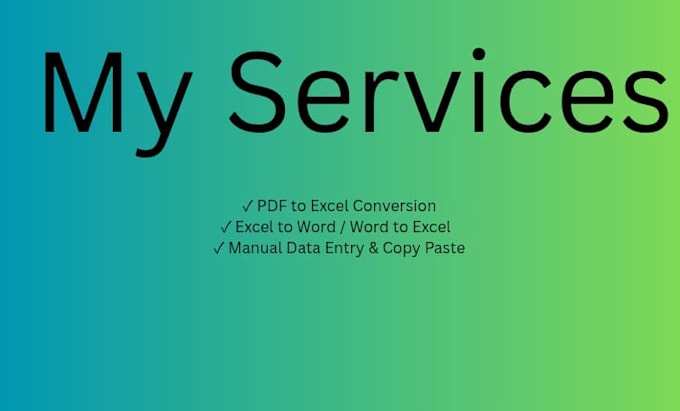 do data entry ,excel , copy paste , work accurately
