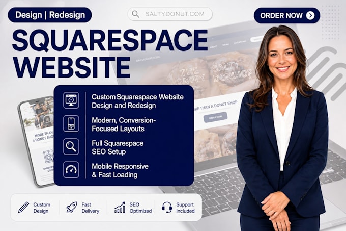 build design, redesign squarespace website as squarespace expert web development