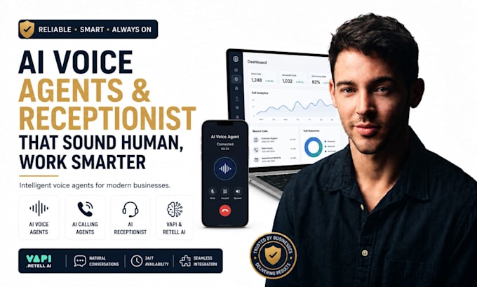 build ai voice agent, ai calling agent, ai receptionist with vapi and retell ai
