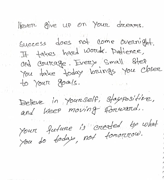 write anything with my beautiful handwriting