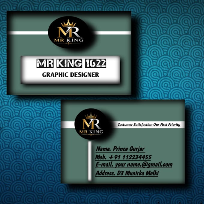 create a unique and creative visiting card design