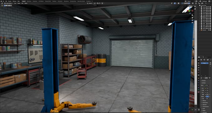 create realistic assets and props game ready