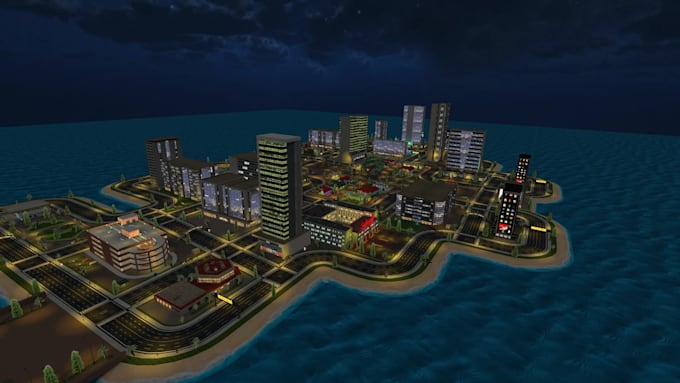 do 3d game map modeling for you