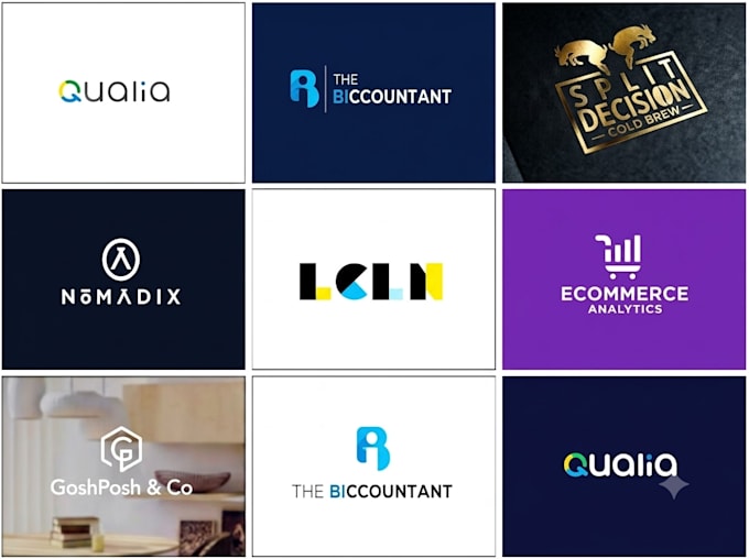 unique minimalist modern logo design