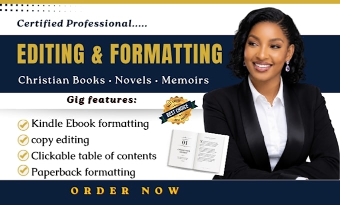 copy edit, format christian book novel book editing and formatting for kdp