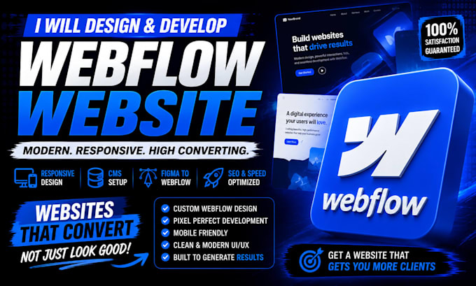 design webflow website, redesign webflow landing page, webflow developer expert