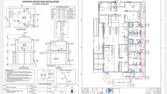 create plumbing and drainage drawings for permit approval and construction