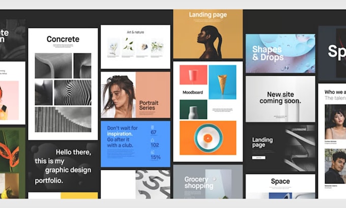 create portfolio website for graphic designers web tech developers ui ux design