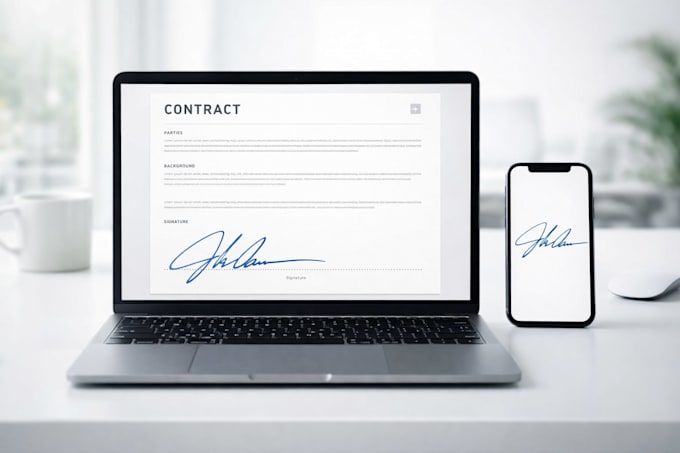 convert handwritten signature to transparent digital file