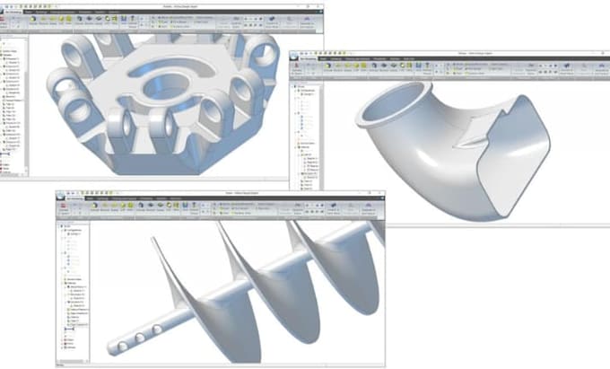 do mechanical cad, engineering moldflows drawings for 3d printing or prototyping