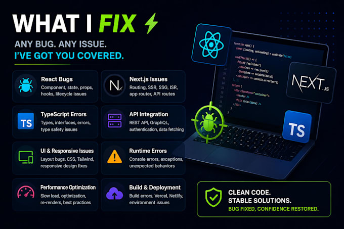 fix react and nextjs bugs