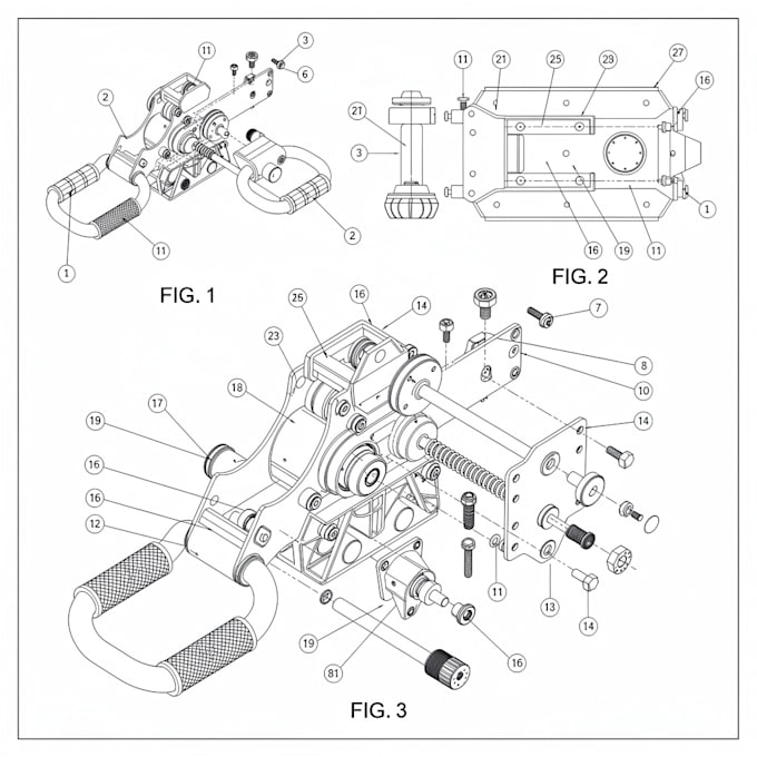 create patent illustration, uspto drawing and invention drawing