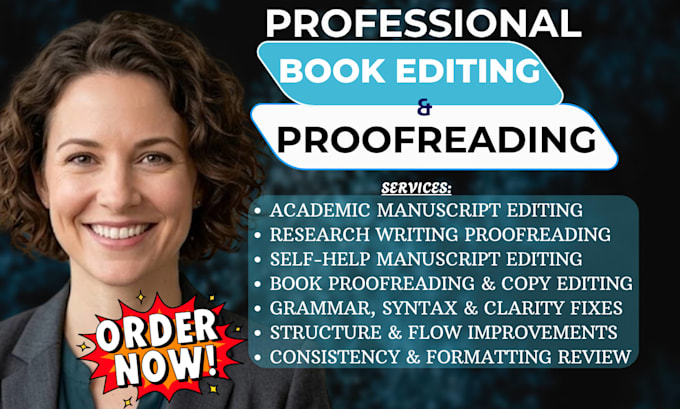 proofread and edit academia and research writing, self help memoir