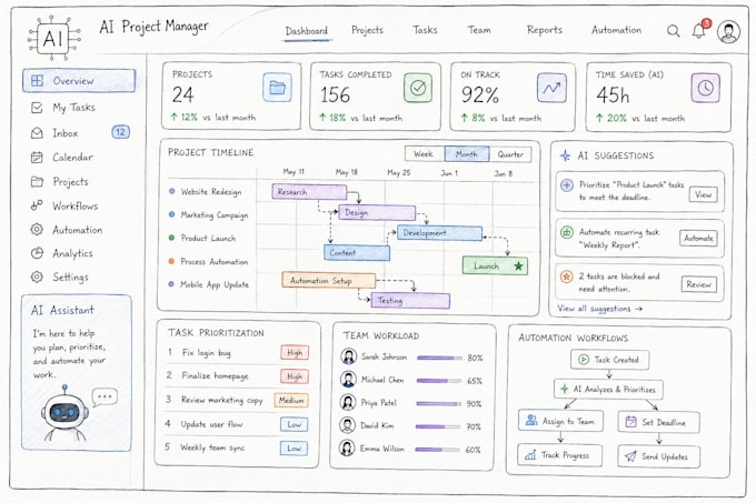 be your ai project manager for productivity and operations