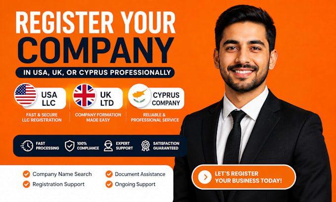 register your US llc UK ltd and cyprus company