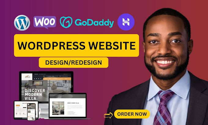 setup modern wordpress website or blog website design