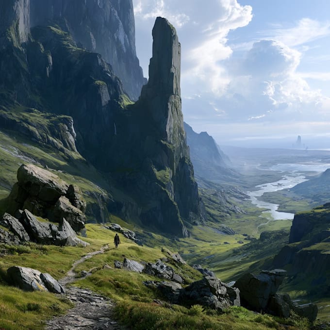paint an environmental concept art