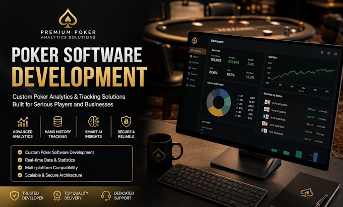 develop custom igaming websites, poker ai, gto solver, and python solutions