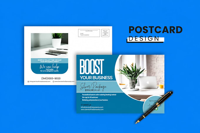 design a print ready eddm postcard for your direct mail campaign