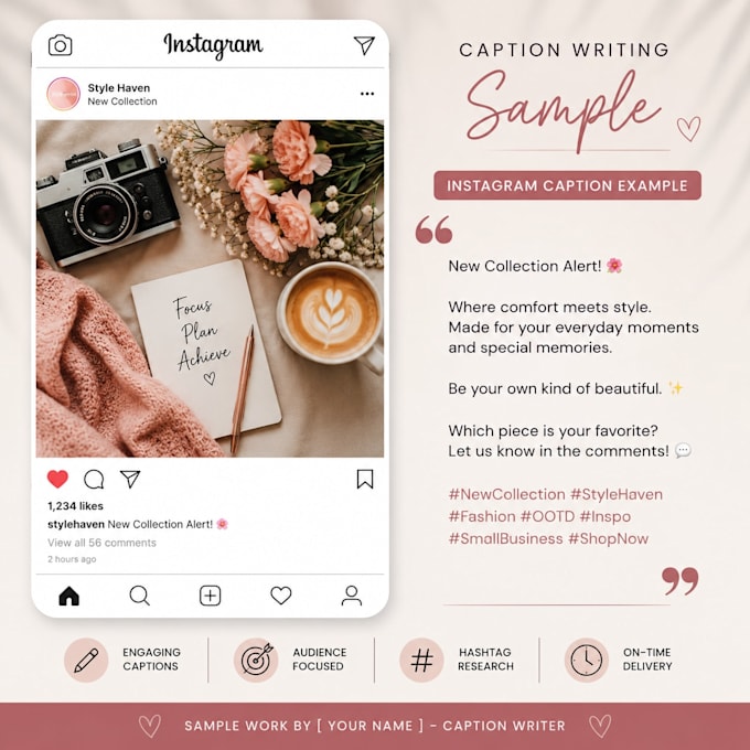 create engaging captions and scripts