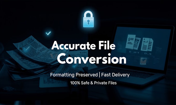 convert PDF to word, excel, and do accurate typing work