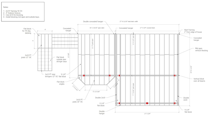 do permit drawings including deck permits and patio plans
