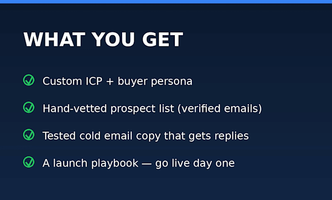 build a b2b cold email system with icp prospect list and tested copy