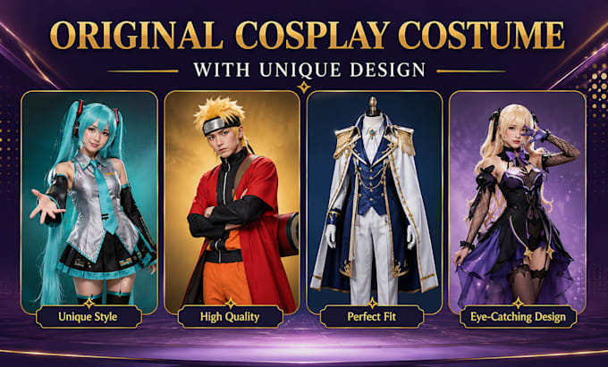 sew a replica custom cosplay costume you want
