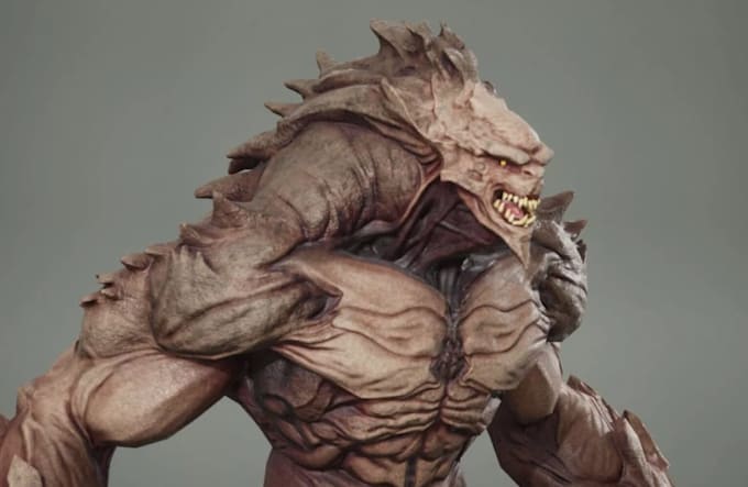 2d to 3d fantasy character,humanoid monster, modular asset,ue5 avatar model,glb