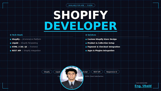 create a professional shopify store for your business