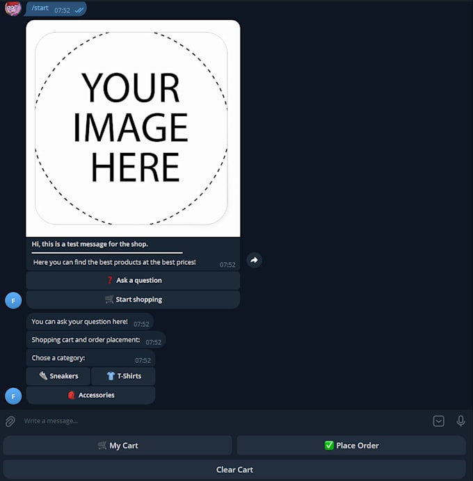create a telegram bot for shops, payments, or subscriptions