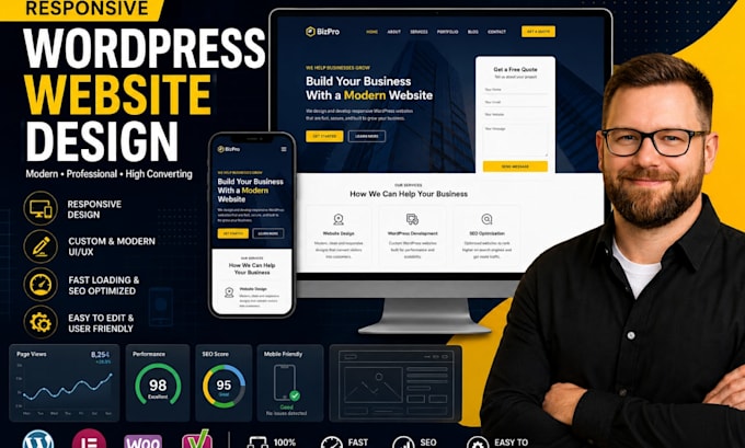 design, redesign wordpress website, wordpress blog website, website development