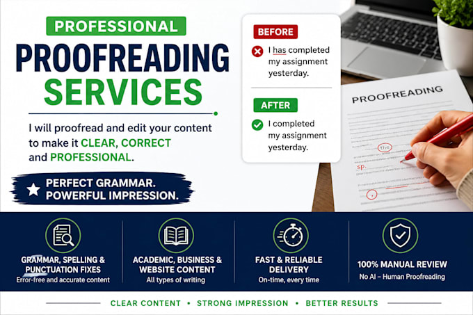 proofread and fix the errors