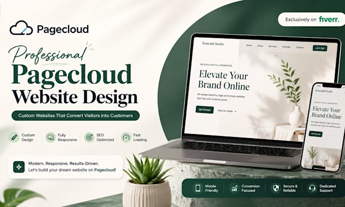 design a responsive pagecloud website with custom layout and SEO optimization