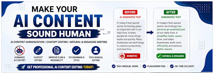 humanize ai content,edit and rewrite ai generated text