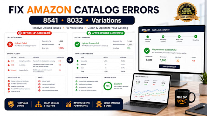 fix amazon flat file errors, error 8541 and suppressed listing issue