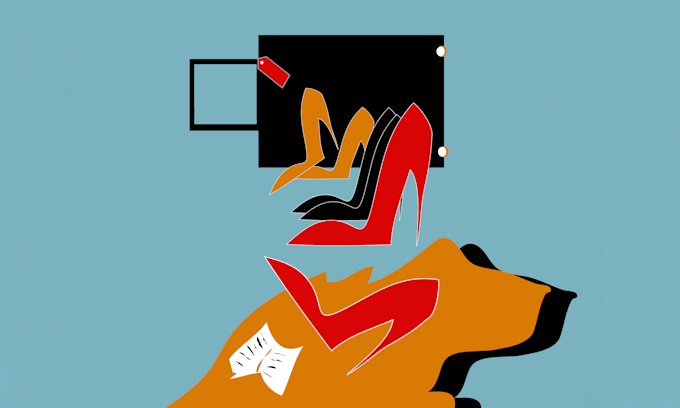 create conceptual abstract vector illustration for business
