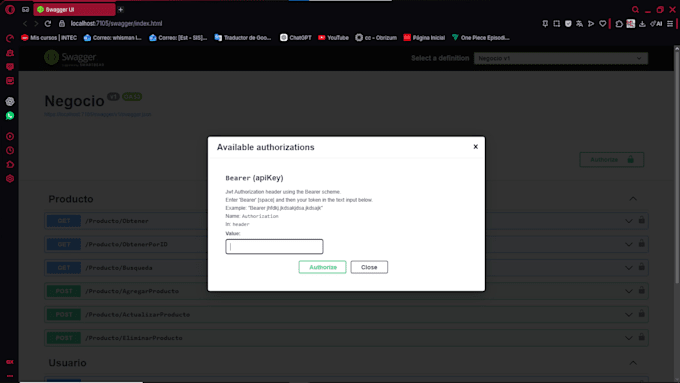 develop a secure aspnet core rest API