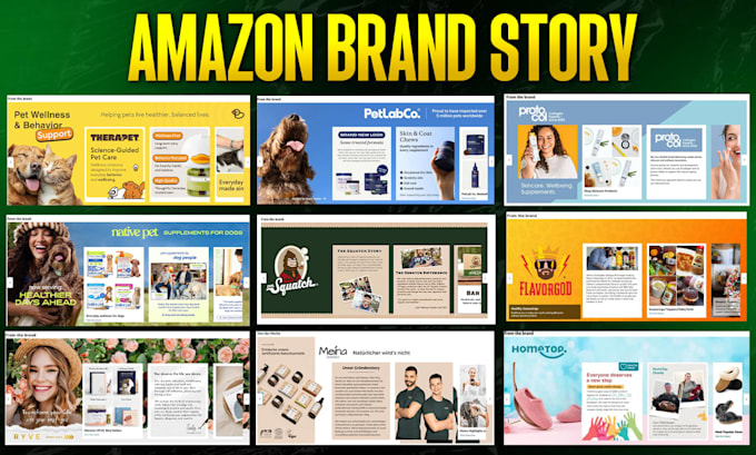 create amazon brand story and storefront design for you
