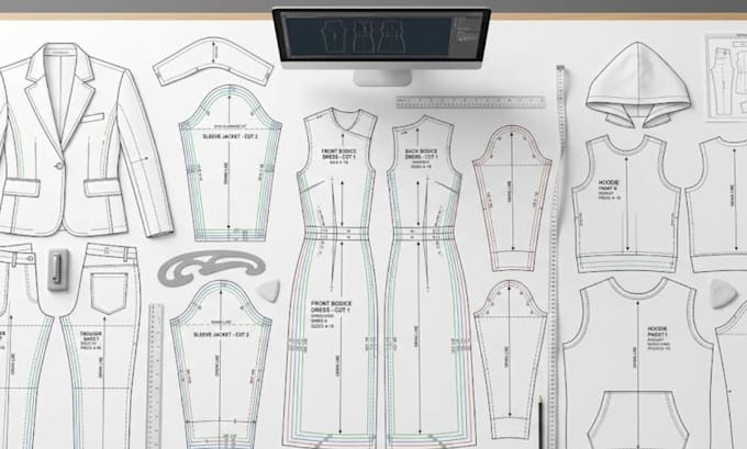 be your sewing pattern maker for custom clothing patterns and grading with PDF