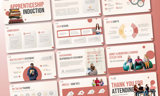 design your webinar slides and training presentation deck