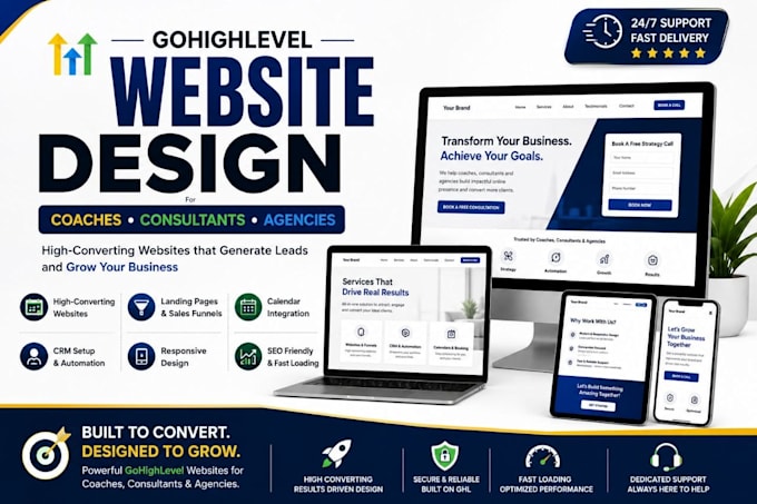 build a professional gohighlevel website for coaches, consultants, and agencies