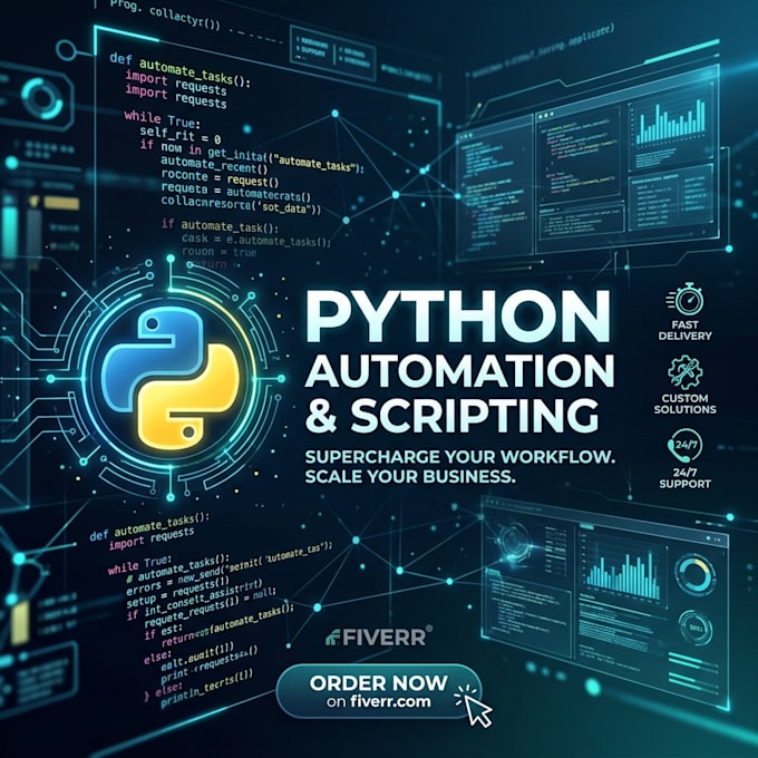 write custom python scripts for automation and web scraping