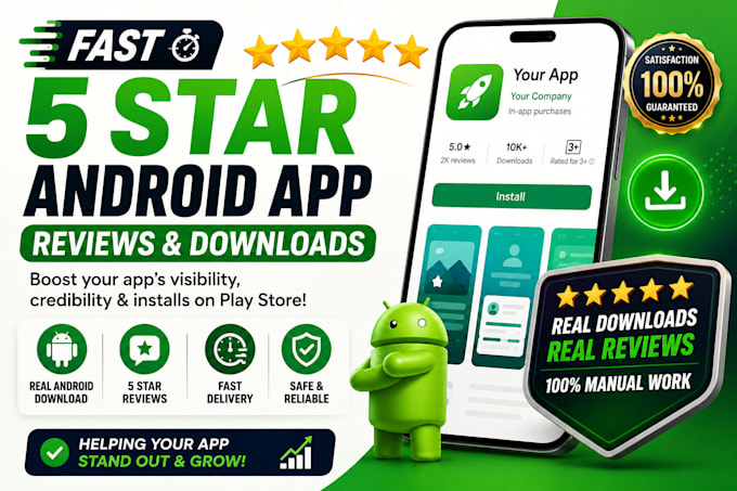 do fast 5 star android app reviews and downloads