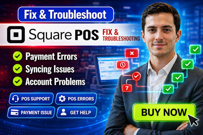 square pos troubleshooting, fix pos errors, square payment and sync issues