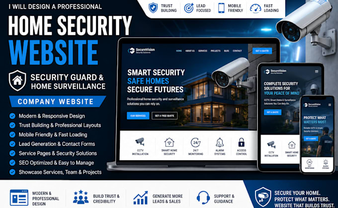 design home security website security guard home surveillance company