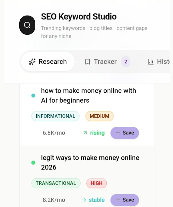 do SEO keyword research and find content gaps for your niche